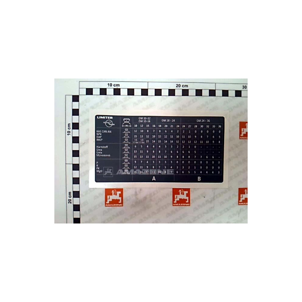 Autocollant limiter ZA-M / ZG-B ME1707 Amazone