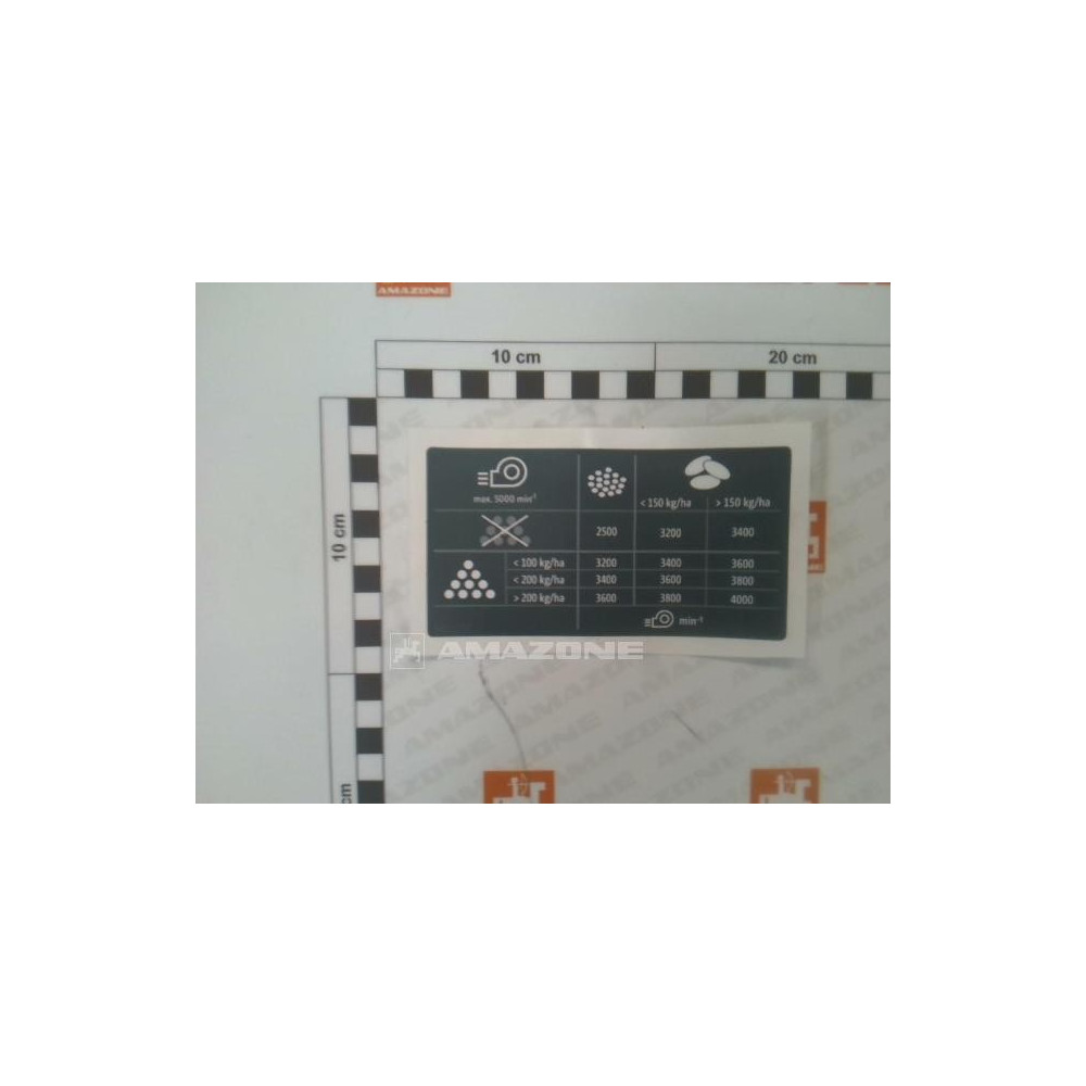 Autocollant ventilateur ME1732 Amazone