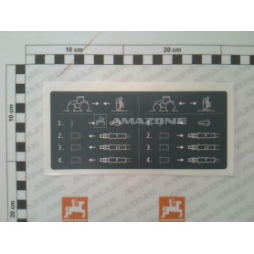 Autocollant d'informations ME1759 Amazone