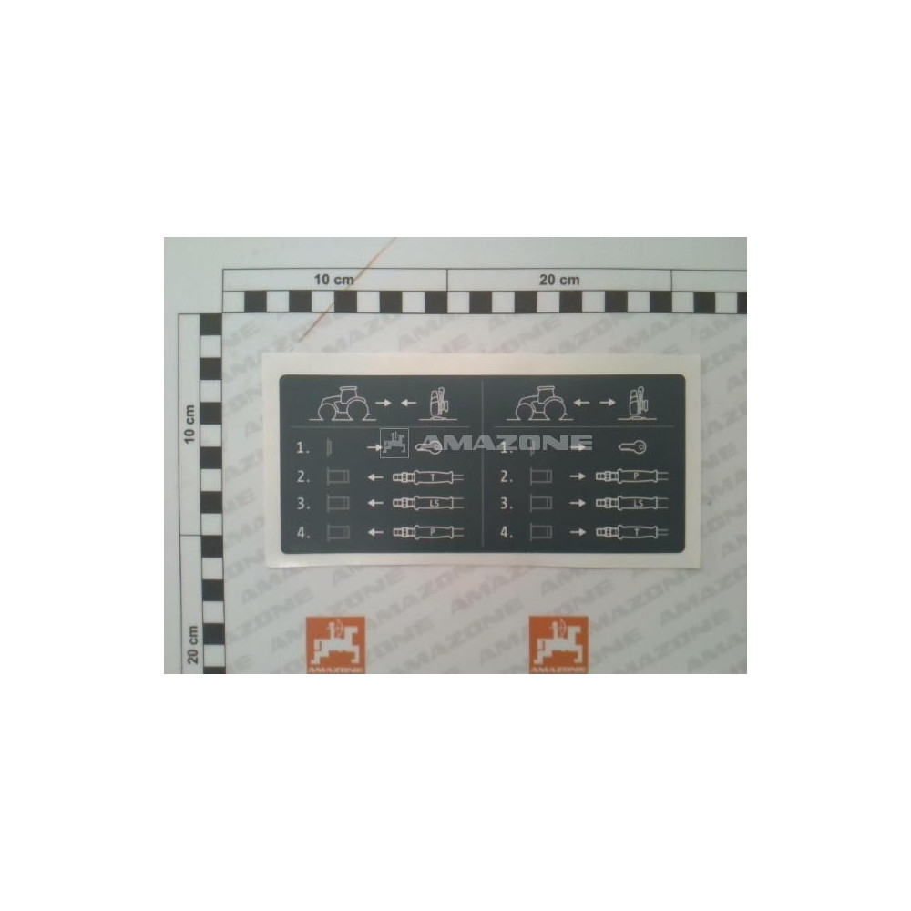 Autocollant d'informations ME1759 Amazone