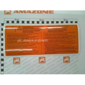 Autocollant d'informations ME1866 Amazone