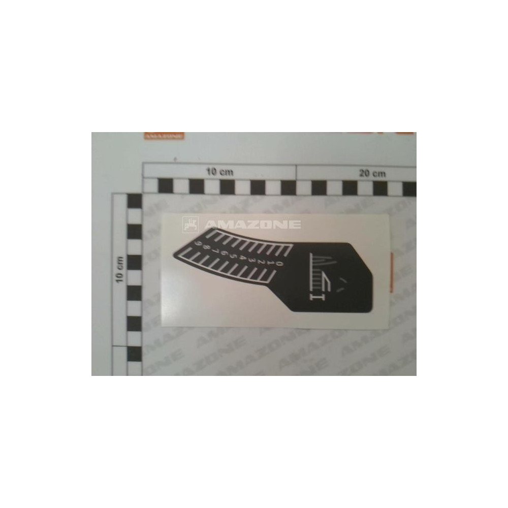 Autocollant hauteur de coupe PH1500 ME1903 Amazone
