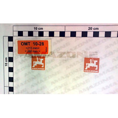 AUTOCOLLANT OMT 10-28 215-260 Réf. ME503 AMAZONE AUTOCOLLANT OMT 10-28 215-260 Réf. ME503 AMAZONE
