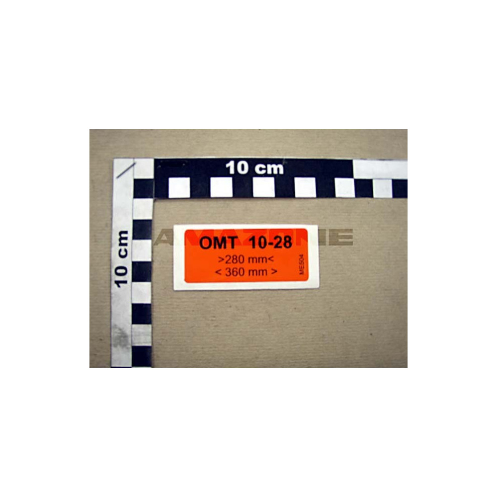Autocollant OMT 10-28 280-360 ME504 Amazone