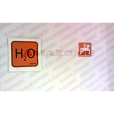 AUTOCOLLANT H2O Réf. ME545 AMAZONE AUTOCOLLANT H2O Réf. ME545 AMAZONE