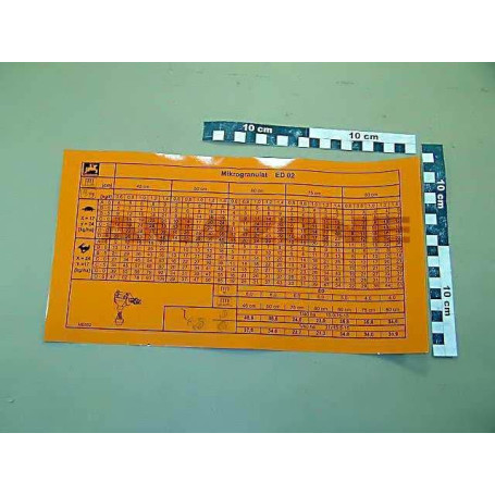 AUTOCOLLANT DEBIT MICRO ED02 Réf. ME552 AMAZONE AUTOCOLLANT DEBIT MICRO ED02 Réf. ME552 AMAZONE