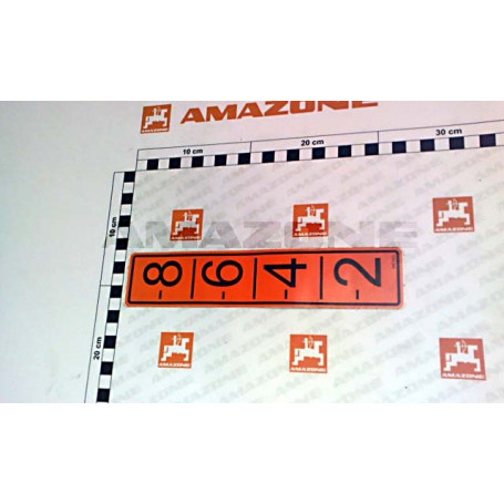 Autocollant graduation profon. Réf. ME563 - AMAZONE Autocollant graduation profon. Réf. ME563 - AMAZONE