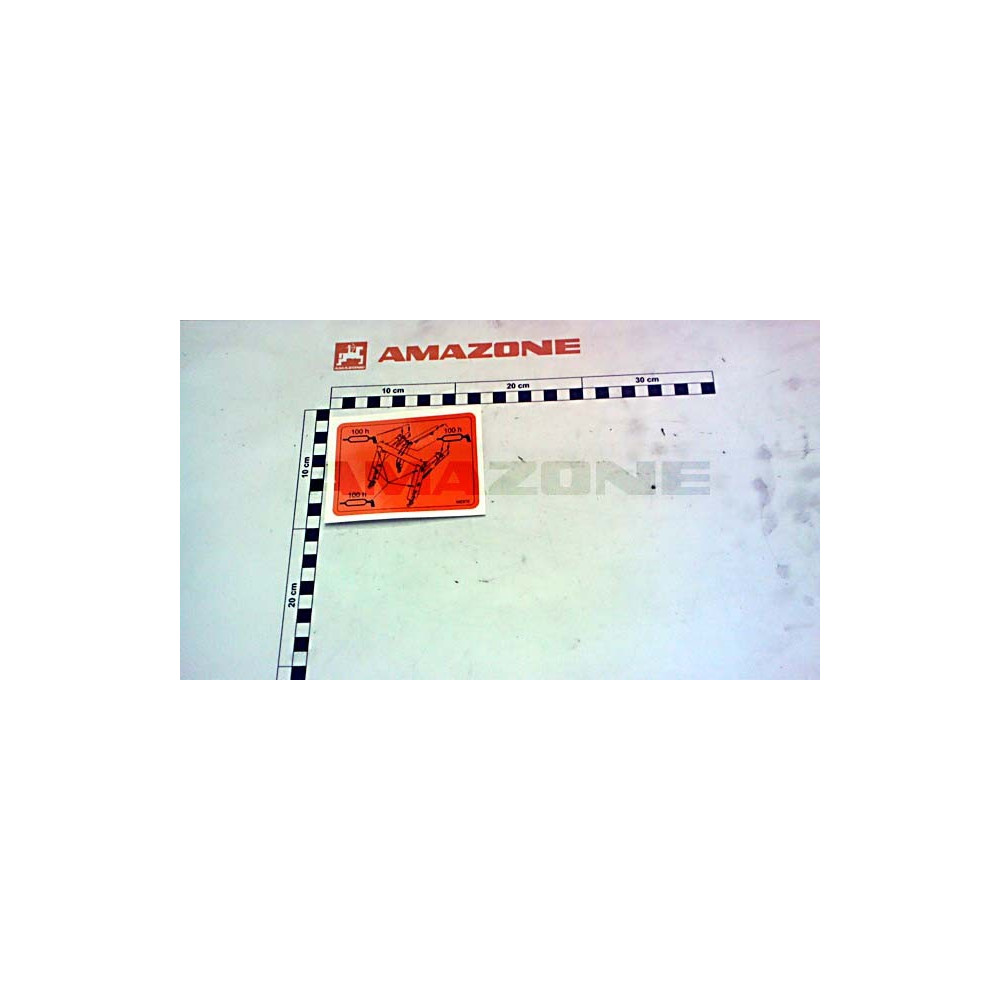 Autocollant graissage ME578 Amazone