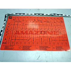 AUTOCOLLANT FONCTION UF 01 (ALL.!) Réf. ME580 AMAZONE