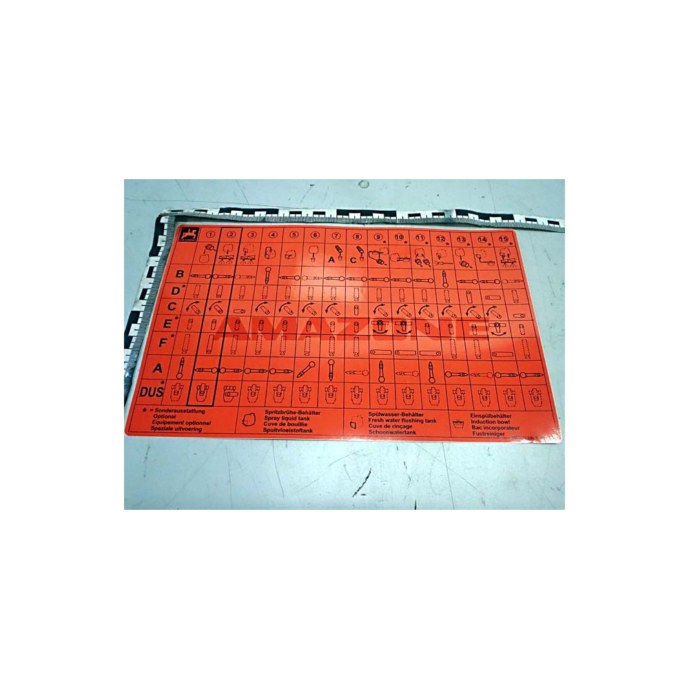 Autocollant fonction UF 01 (all.!) ME580 Amazone