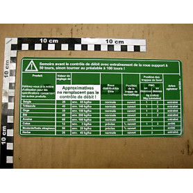 autocollant d'etalon.d9/ad3 250x120 AMAZONE ME589