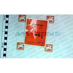 Autocollant rob.invers.pulve/vidang Réf. ME606 - AMAZONE Autocollant rob.invers.pulve/vidang Réf. ME606 - AMAZONE