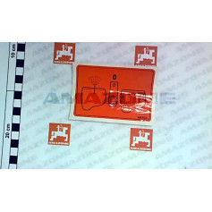 AUTOCOLLANT ROB.INV.RINCAGE BIDON Réf. ME633 AMAZONE