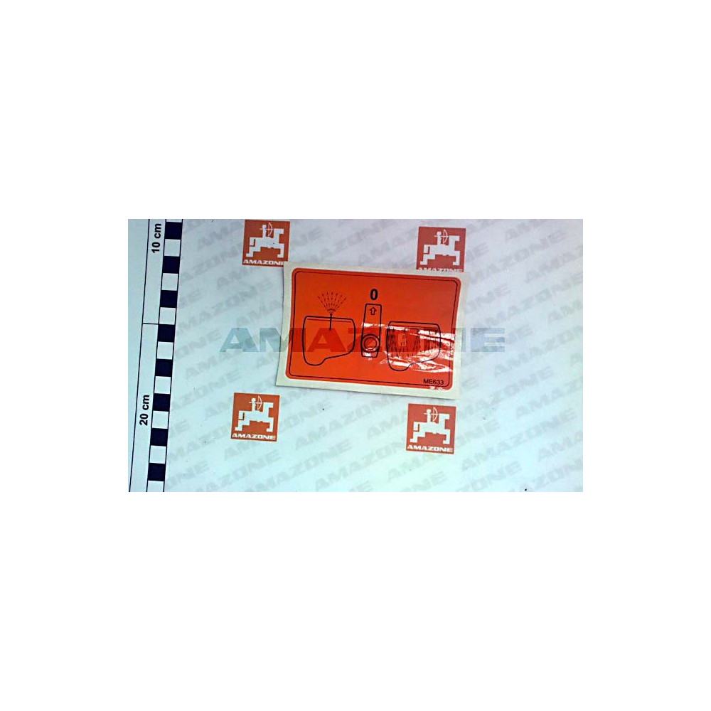 Autocollant rob.inv.rincage bidon ME633 Amazone