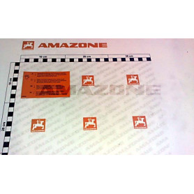 Autocollant alerte d/f/gb/nl ME649 Amazone
