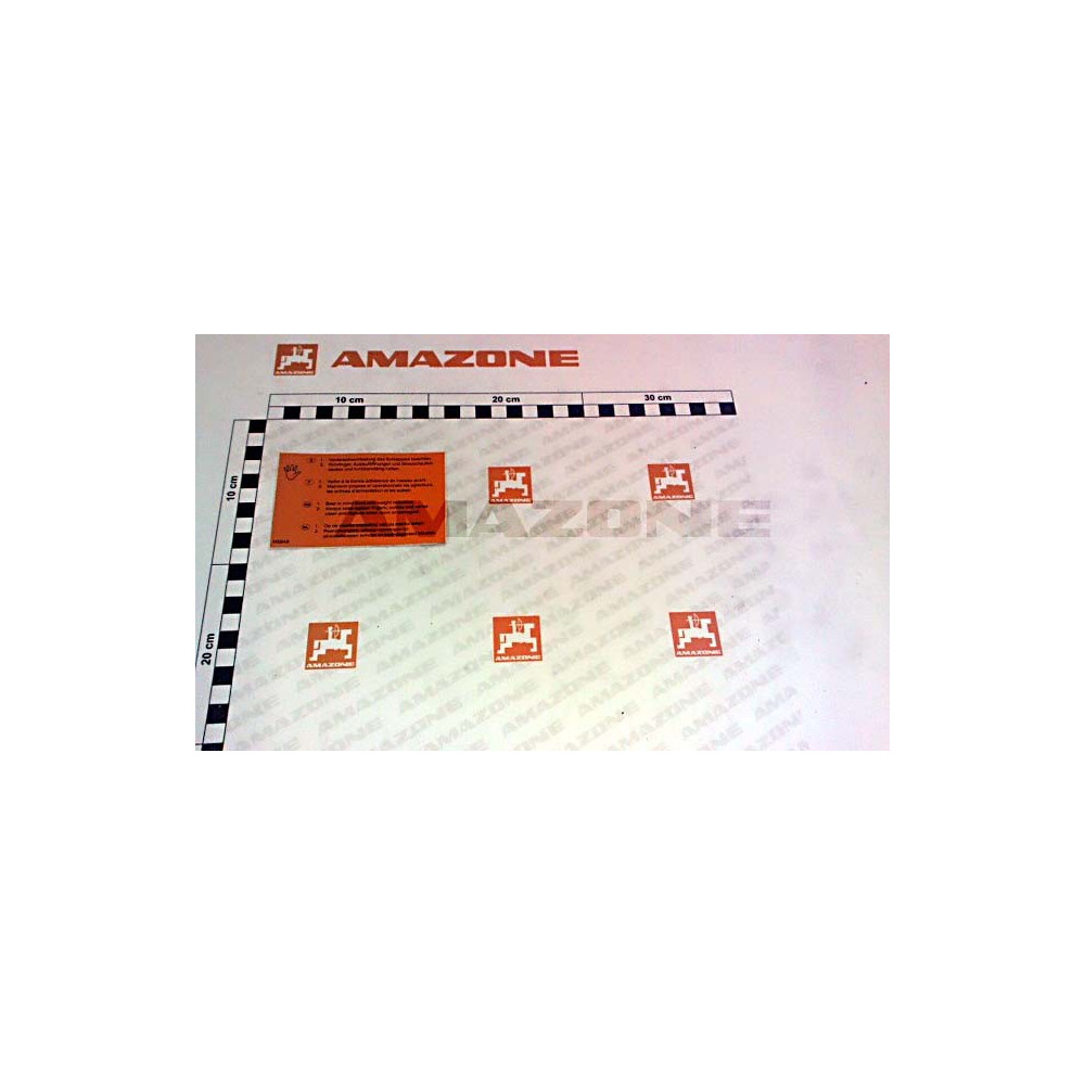 Autocollant alerte d/f/gb/nl ME649 Amazone