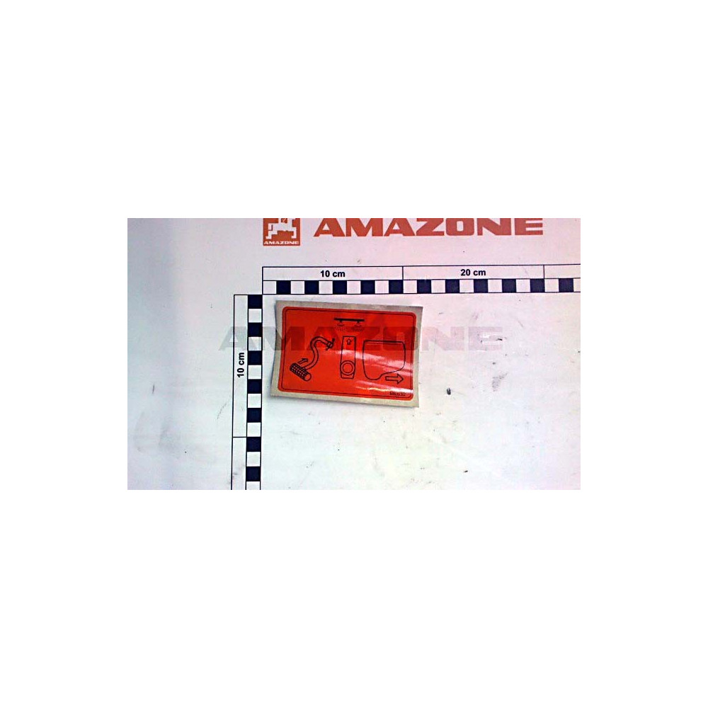 Autocollant rob.inv.cuve bouillie ME632 Amazone