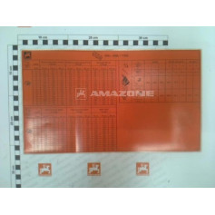 Autocollant ED reglage 650/900/1100 Réf. ME686 - AMAZONE Autocollant ED reglage 650/900/1100 Réf. ME686 - AMAZONE