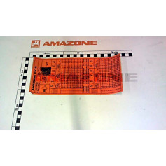 Autocollant tableau de réglage EKS Réf. ME719 - AMAZONE Autocollant tableau de réglage EKS Réf. ME719 - AMAZONE
