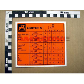 Autocollant limiter X ME730 Amazone