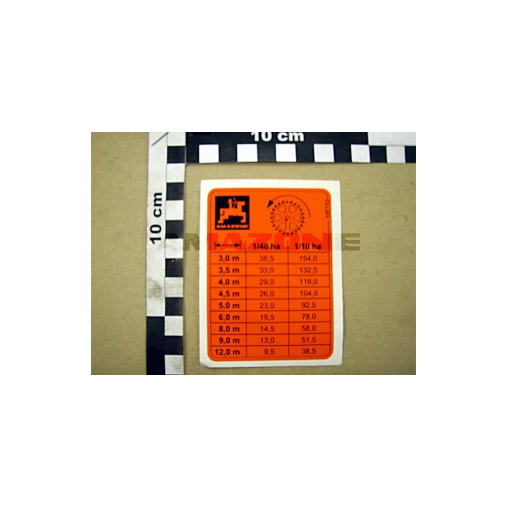 Autocollant cirrus 80X70 ME753 Amazone