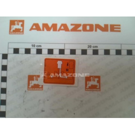 Autocollant decon cote droit ME814 Amazone