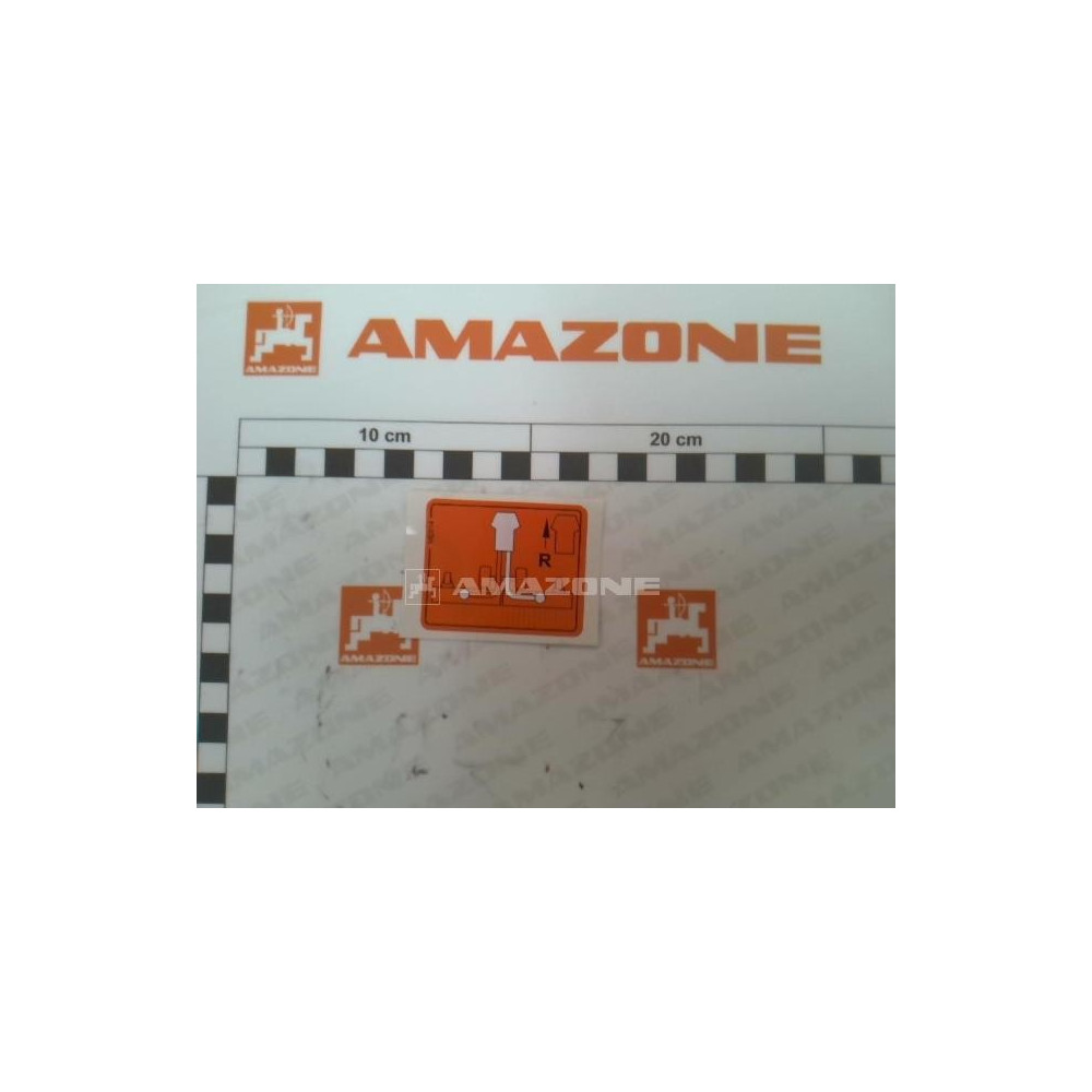 Autocollant decon cote droit ME814 Amazone