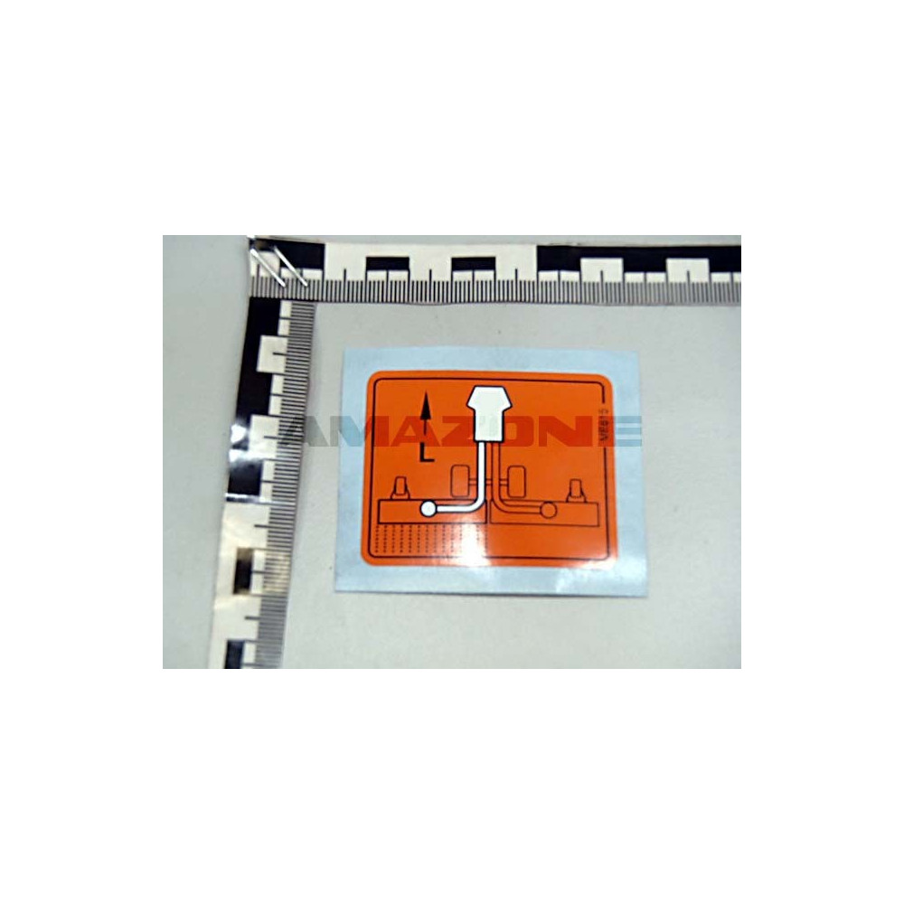 Autocollant decon cote gauche ME815 Amazone