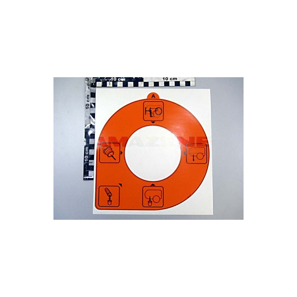 Autocollant vanne vario refoulement ME825 Amazone