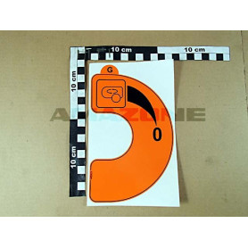 Autocollant vitesse agitation ME829 Amazone
