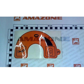 Autocollant vanne circula. cuve ME827 Amazone