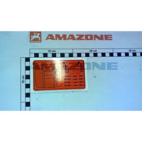 Autocollant UF flow control UF ME874 Amazone