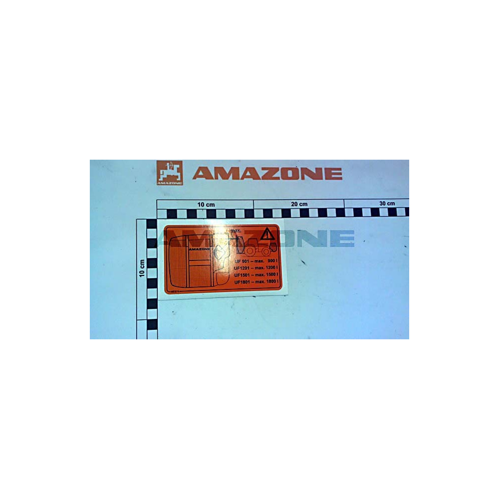 Autocollant UF flow control UF ME874 Amazone