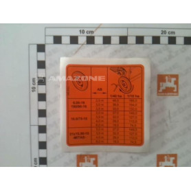 Autocollant nbre tour roue debit D9 ME892 Amazone