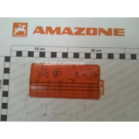 Autocollant d'information Réf. ME893 - AMAZONE Autocollant d'information Réf. ME893 - AMAZONE