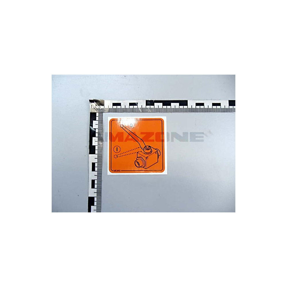 Autocollant "OUVERTURE VANNE" ME965 Amazone
