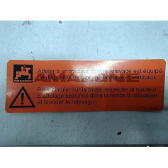 AUTOCOLLANT AV SECURITE Réf. ME967 AMAZONE