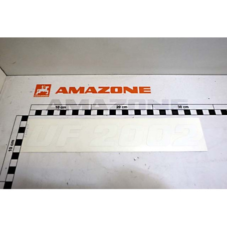 Autocollant UF 2002 blanc L 255 Réf. MF1063 - AMAZONE Autocollant UF 2002 blanc L 255 Réf. MF1063 - AMAZONE