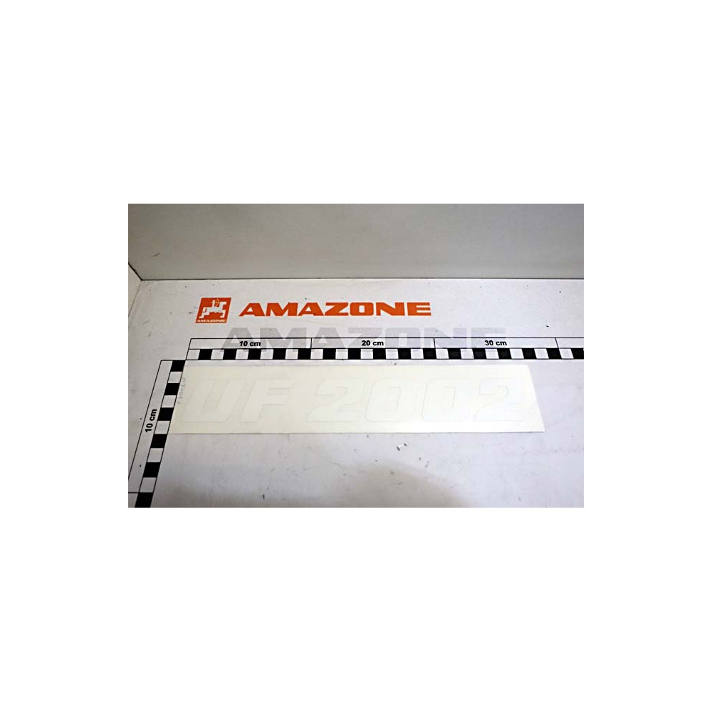 Autocollant UF 2002 blanc L 255 MF1063 Amazone