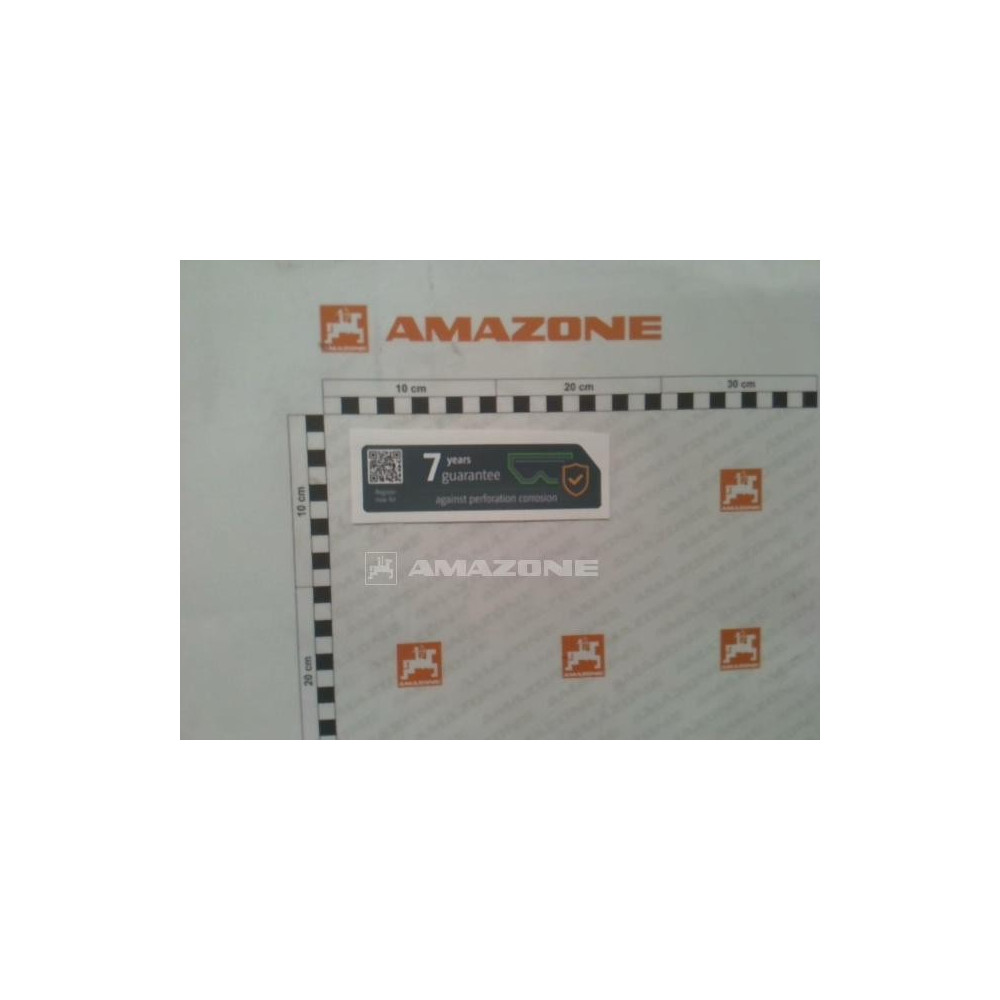 Autocollant garantie 7 ANS MF1086 Amazone