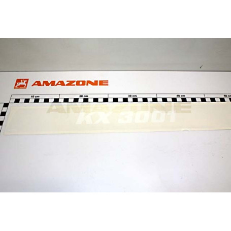 Autocollant KX 3001 blanc Réf. MF1098 - AMAZONE Autocollant KX 3001 blanc Réf. MF1098 - AMAZONE