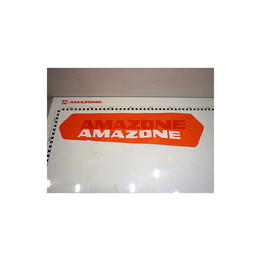 Autocollant orange H 177 L 683 MF1102 Amazone