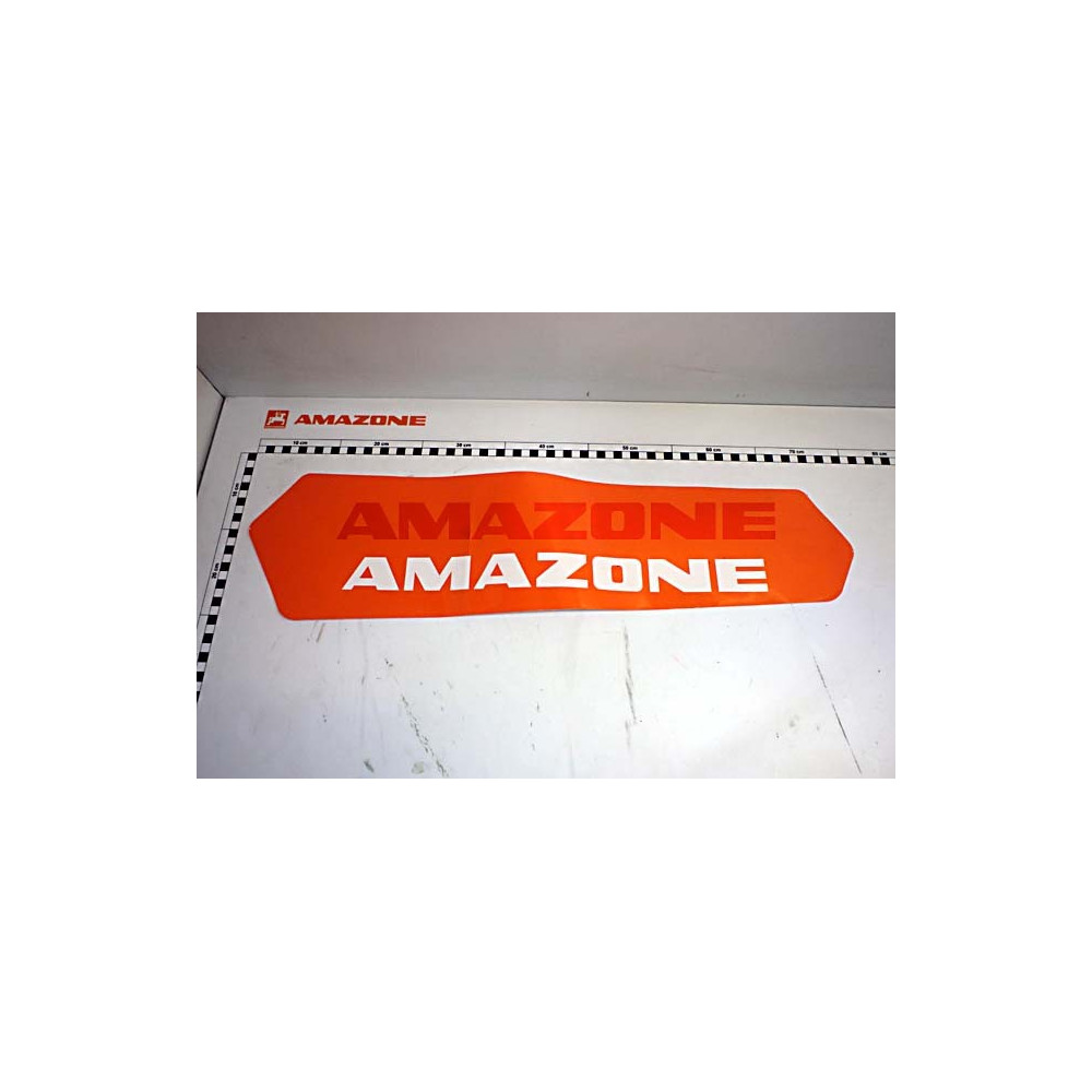 Autocollant orange H 177 L 683 MF1103 Amazone