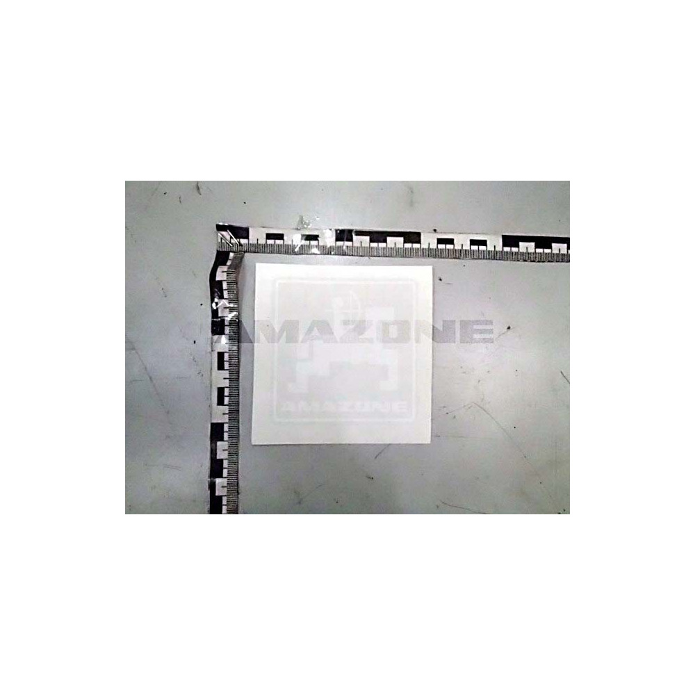 Autocollant amazone blanc logo MF1126 Amazone