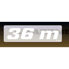 Autocollant 36M blanc ( L3 ) Réf. MF1223 - AMAZONE Autocollant 36M blanc ( L3 ) Réf. MF1223 - AMAZONE