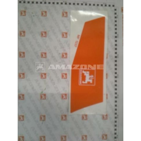 Autocollant D9 orange gauche Réf. MF1237 - AMAZONE Autocollant D9 orange gauche Réf. MF1237 - AMAZONE