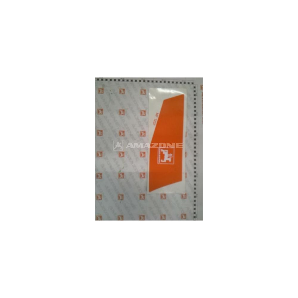 Autocollant D9 orange gauche MF1237 Amazone