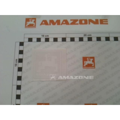 Autoco. logo amazone blanc Réf. MF1391 - AMAZONE Autoco. logo amazone blanc Réf. MF1391 - AMAZONE