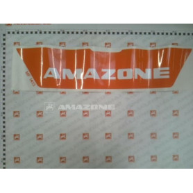 Autocollant amazone fond orange MF1413 Amazone
