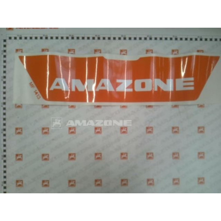 Autocollant amazone fond orange Réf. MF1413 - AMAZONE Autocollant amazone fond orange Réf. MF1413 - AMAZONE